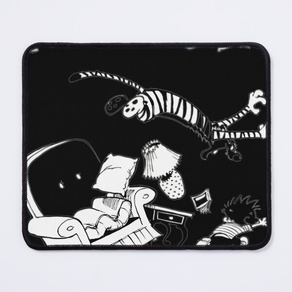 Item preview, Calvin And Hobbes Tiger Pounce Attack Funny Comic  designed and sold by ElnabiL66.