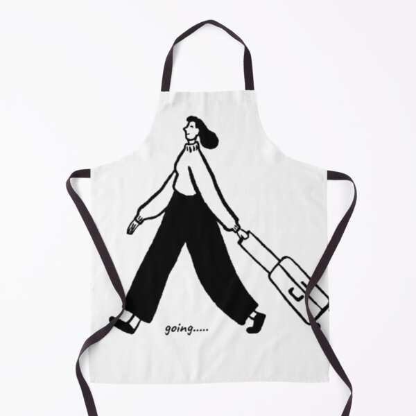 Item preview, Going Travel Girl Suitcase Minimalist Black White Wanderlust designed and sold by SOLIORA ATELIER.