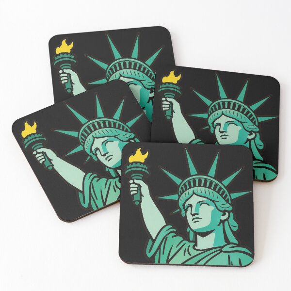 Item preview, Statue of Liberty – Freedom and Hope Icon Illustration designed and sold by UniqueArtsOnly.