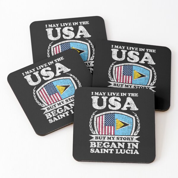 Item preview, I May Live In USA But My Story Began In Saint Lucia  designed and sold by GabbyKash.