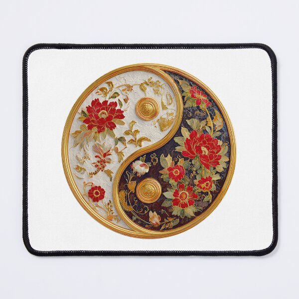 Item preview, Yin Yang Elegant Floral in Gold designed and sold by Tomasso76.