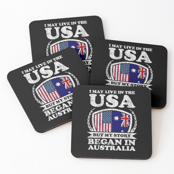 Item preview, I May Live In USA But My Story Began In Australia designed and sold by GabbyKash.