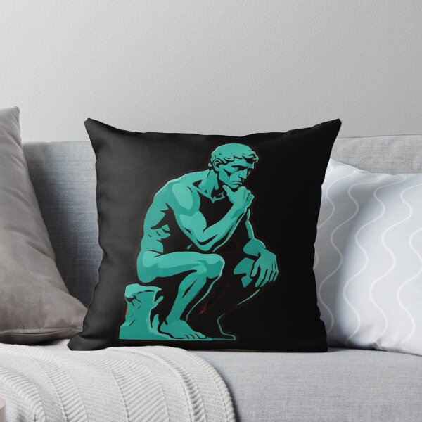 Item preview, The Thinker Sculpture – Philosophy and Deep Thought Illustration designed and sold by UniqueArtsOnly.