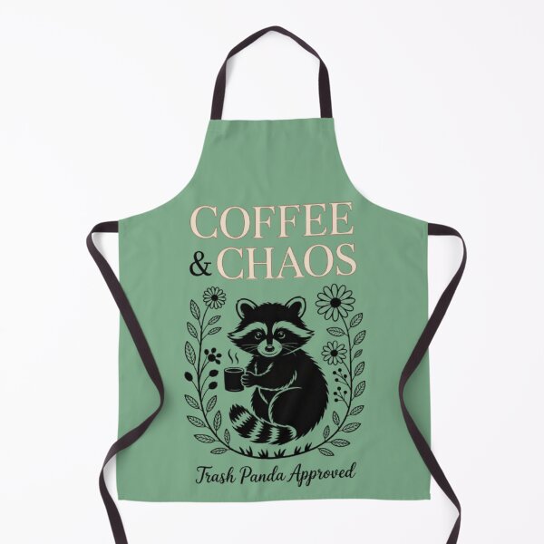 Item preview, Coffee & Chaos Trash Panda Approved Raccoon Floral Cute Funny Coffee Gift designed and sold by Syrupulse.