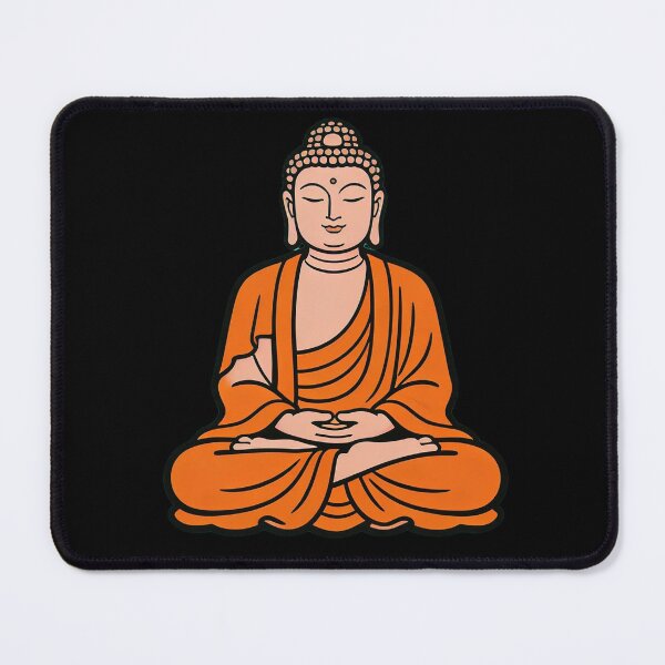 Item preview, Seated Buddha Statue – Peaceful Zen Meditation Illustration designed and sold by UniqueArtsOnly.