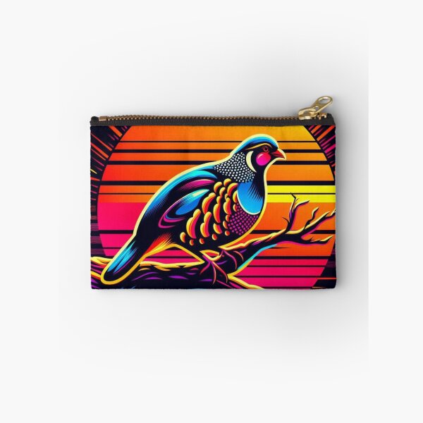 Item preview, Pop Art Partridge – Neon Sunset Bird designed and sold by Dogandesighn.