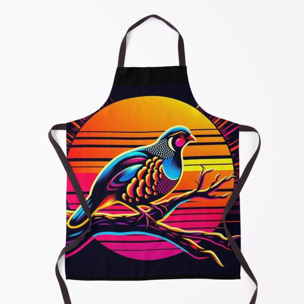 Item preview, Pop Art Partridge – Neon Sunset Bird designed and sold by Dogandesighn.