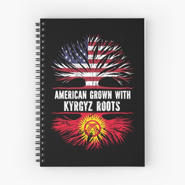 Item preview, American Grown with Kyrgyz Roots USA Flag designed and sold by CosmoKitsch.