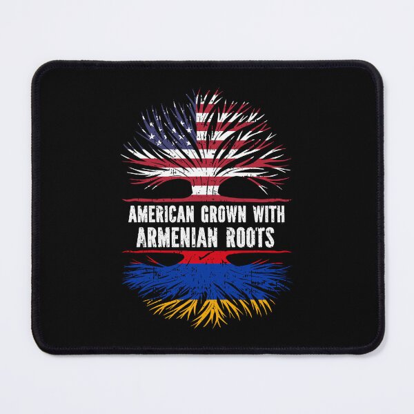 Item preview, American Grown with Armenian Roots USA Flag designed and sold by CosmoKitsch.