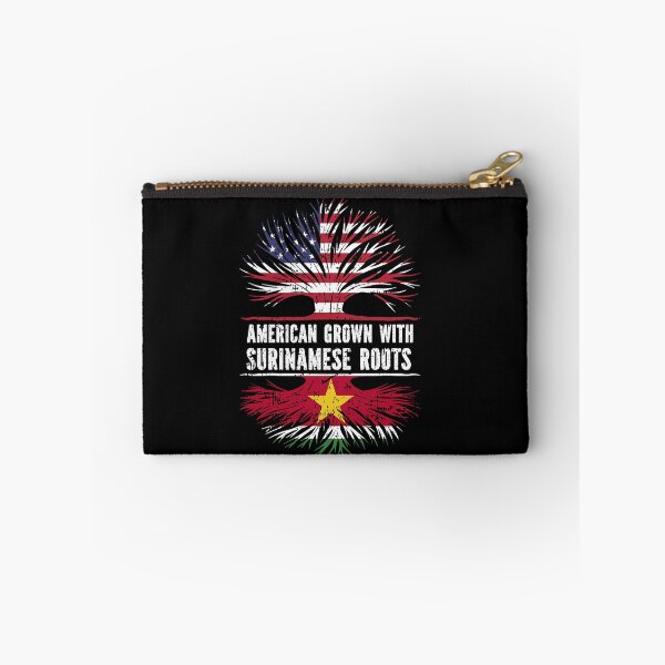 Item preview,  American Grown with Surinamese Roots USA Flag designed and sold by CosmoKitsch.