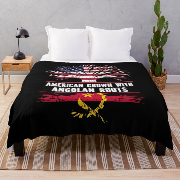 Item preview, American Grown with Angolan Roots USA Flag designed and sold by CosmoKitsch.