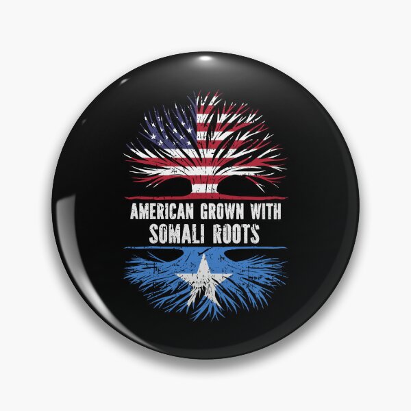 Item preview, American Grown with Somali Roots USA Flag designed and sold by CosmoKitsch.