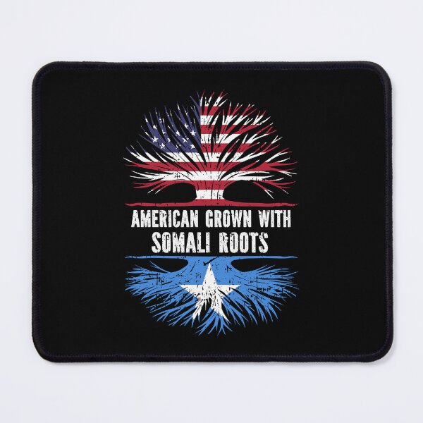 Item preview, American Grown with Somali Roots USA Flag designed and sold by CosmoKitsch.