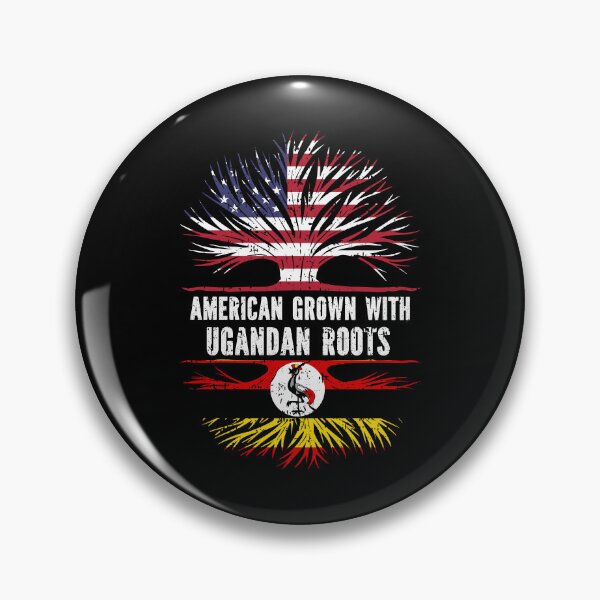 Item preview, American Grown with Ugandan Roots USA Flag designed and sold by CosmoKitsch.