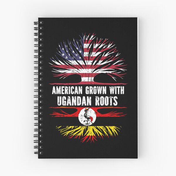 Item preview, American Grown with Ugandan Roots USA Flag designed and sold by CosmoKitsch.