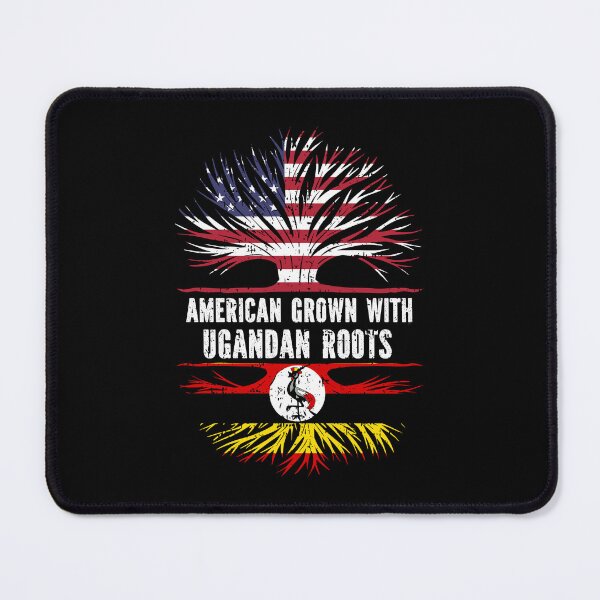 Item preview, American Grown with Ugandan Roots USA Flag designed and sold by CosmoKitsch.