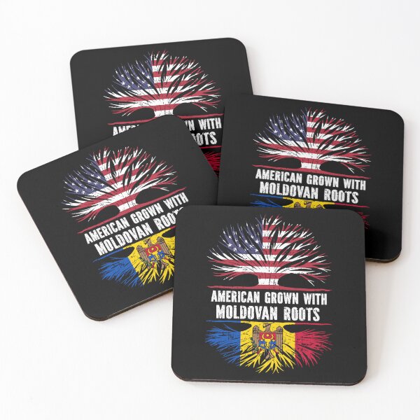 Item preview, American Grown with Moldovan Roots USA Flag designed and sold by CosmoKitsch.