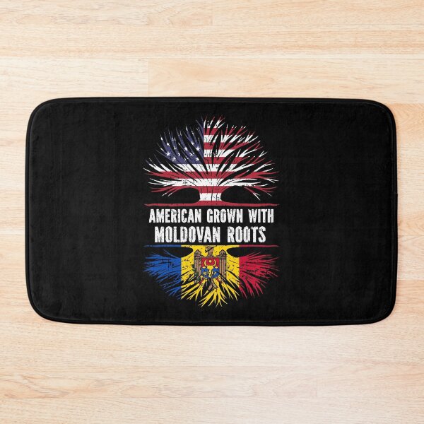 Item preview, American Grown with Moldovan Roots USA Flag designed and sold by CosmoKitsch.