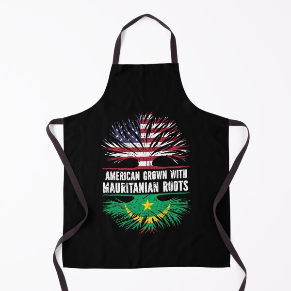 Item preview, American Grown with Mauritanian Roots USA Flag designed and sold by CosmoKitsch.