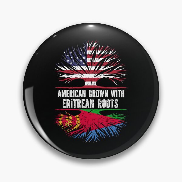 Item preview, American Grown with Eritrean Roots USA Flag designed and sold by CosmoKitsch.