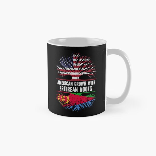 Item preview, American Grown with Eritrean Roots USA Flag designed and sold by CosmoKitsch.