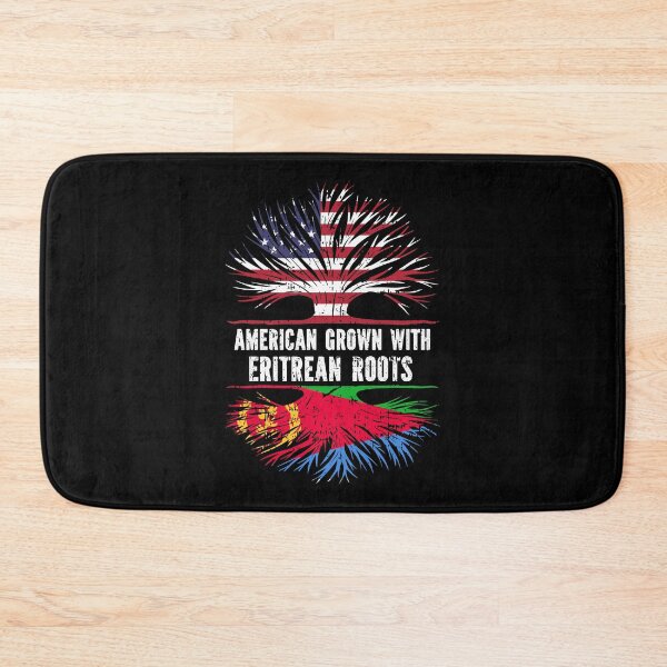 Item preview, American Grown with Eritrean Roots USA Flag designed and sold by CosmoKitsch.