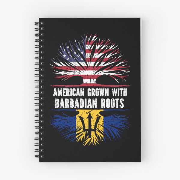 Item preview, American Grown with Barbadian Roots USA Flag designed and sold by CosmoKitsch.