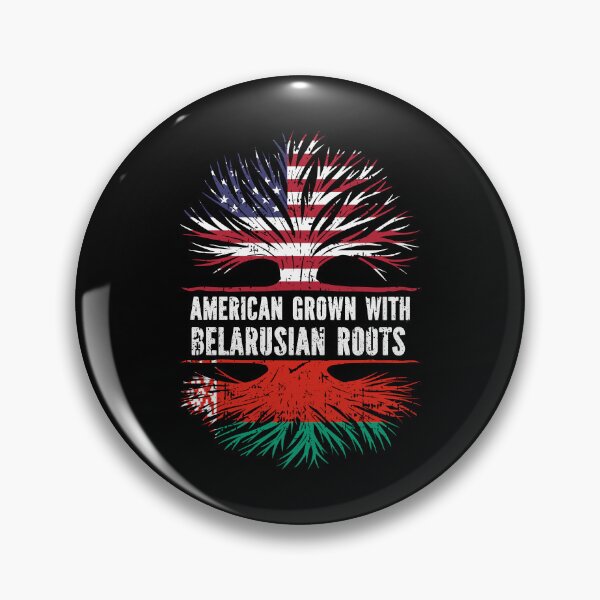 Item preview, American Grown with Belarusian Roots USA Flag designed and sold by CosmoKitsch.