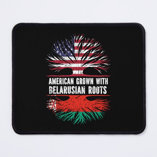 Item preview, American Grown with Belarusian Roots USA Flag designed and sold by CosmoKitsch.