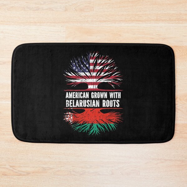 Item preview, American Grown with Belarusian Roots USA Flag designed and sold by CosmoKitsch.