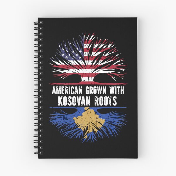 Item preview, American Grown with Kosovan Roots USA Flag designed and sold by CosmoKitsch.