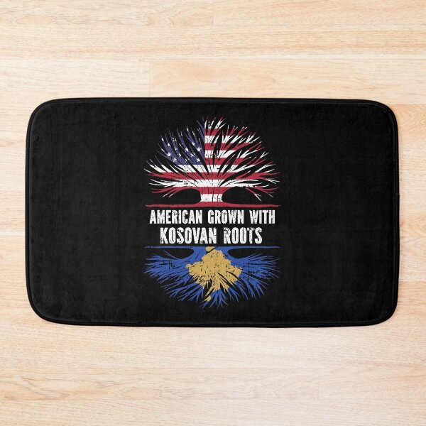 Item preview, American Grown with Kosovan Roots USA Flag designed and sold by CosmoKitsch.