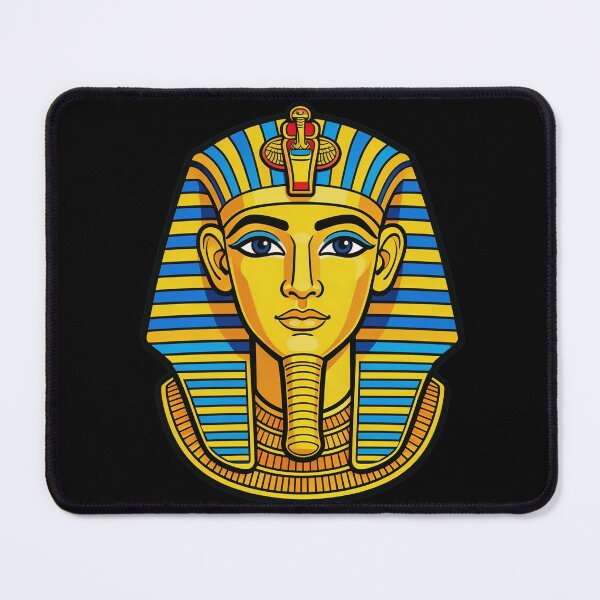 Item preview, Ancient Egyptian Pharaoh Mask – Golden Historical Illustration designed and sold by UniqueArtsOnly.