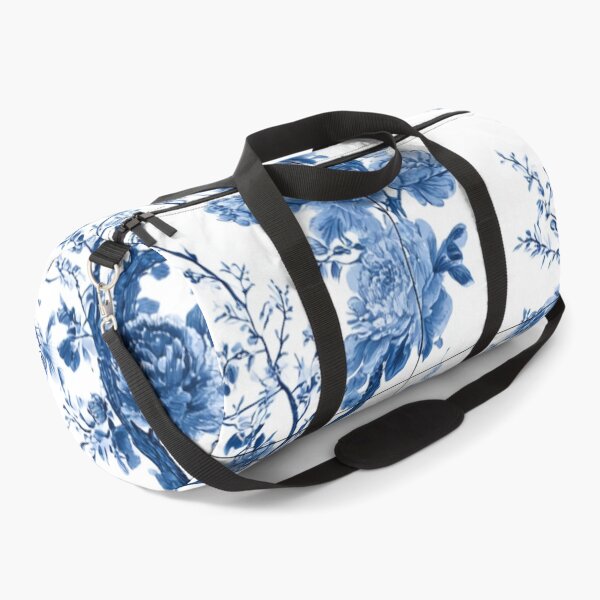 Item preview, Royal Delft Blue Ink Branches Floral Tile Pattern designed and sold by GrinGalore.