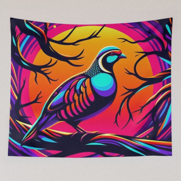 Item preview, Vibrant Partridge – Whimsical Nature Artwork designed and sold by Dogandesighn.