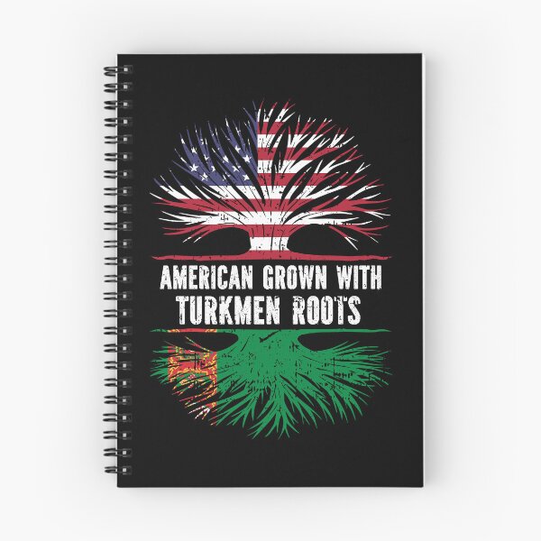 Item preview, American Grown with Turkmen Roots USA Flag designed and sold by CosmoKitsch.