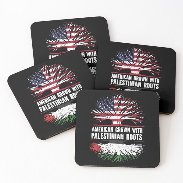 Item preview, American Grown with Palestinian Roots USA Flag designed and sold by CosmoKitsch.