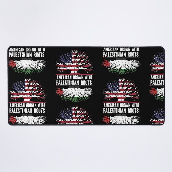 Item preview, American Grown with Palestinian Roots USA Flag designed and sold by CosmoKitsch.