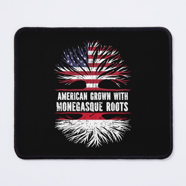Item preview, American Grown with Monegasque Roots USA Flag designed and sold by CosmoKitsch.