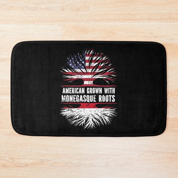 Item preview, American Grown with Monegasque Roots USA Flag designed and sold by CosmoKitsch.