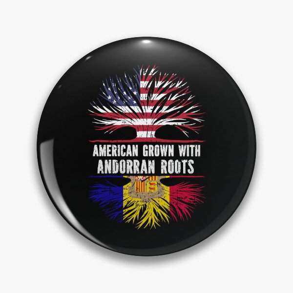 Item preview, American Grown with Andorran Roots USA Flag designed and sold by CosmoKitsch.