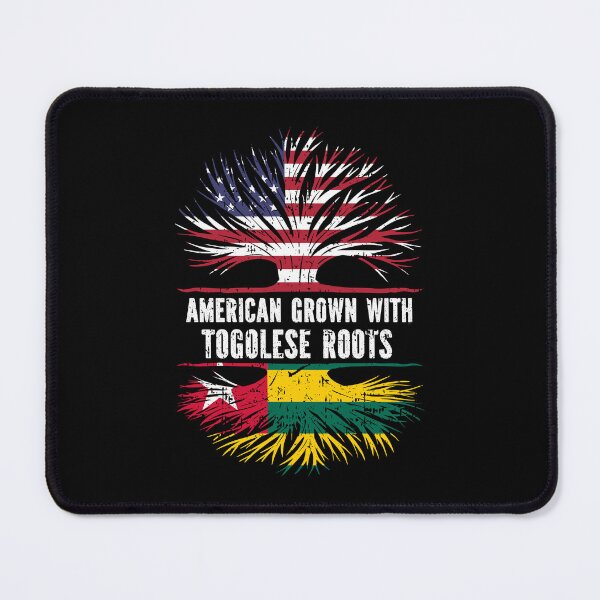 Item preview, American Grown with Togolese Roots USA Flag designed and sold by CosmoKitsch.