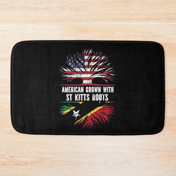 Item preview, American Grown with St Kitts Roots USA Flag designed and sold by CosmoKitsch.