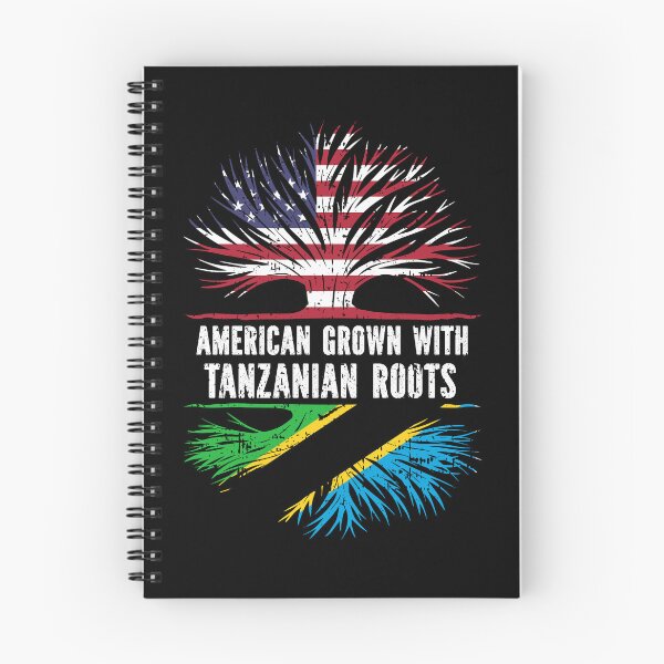 Item preview, American Grown with Tanzanian Roots USA Flag designed and sold by CosmoKitsch.