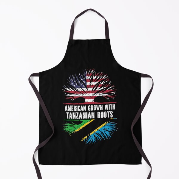 Item preview, American Grown with Tanzanian Roots USA Flag designed and sold by CosmoKitsch.