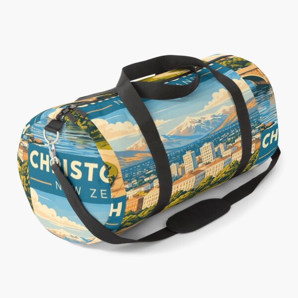 Item preview, Christchurch in New Zealand Vintage Art Travel Landscape designed and sold by MaateoDesign.