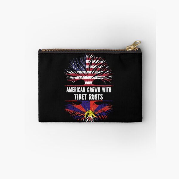 Item preview, American Grown with Tibet Roots USA Flag designed and sold by CosmoKitsch.