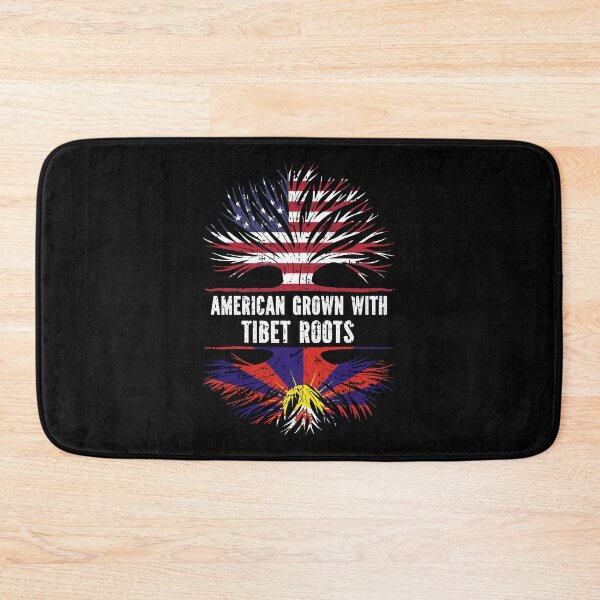 Item preview, American Grown with Tibet Roots USA Flag designed and sold by CosmoKitsch.