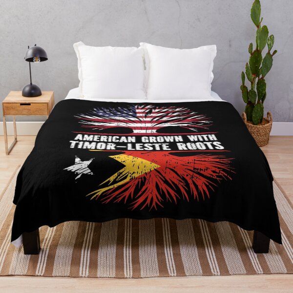 Item preview, American Grown with Timor-Leste Roots USA Flag designed and sold by CosmoKitsch.