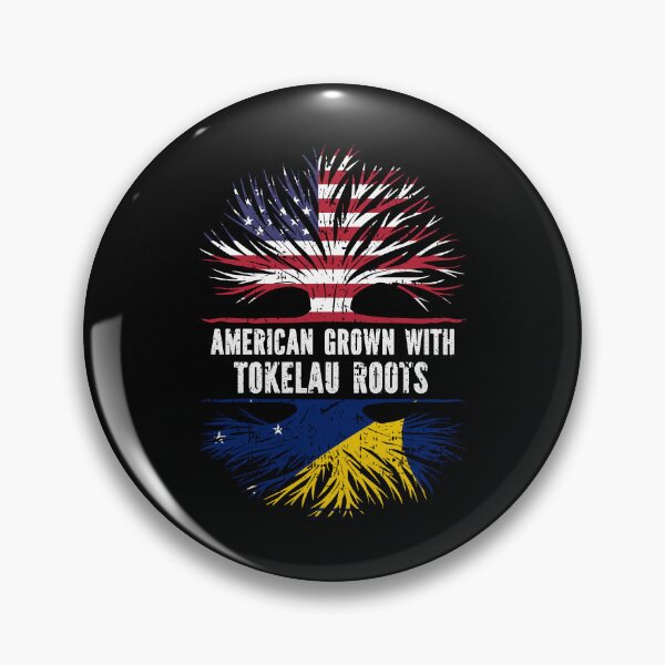 Item preview, American Grown with Tokelau Roots USA Flag designed and sold by CosmoKitsch.